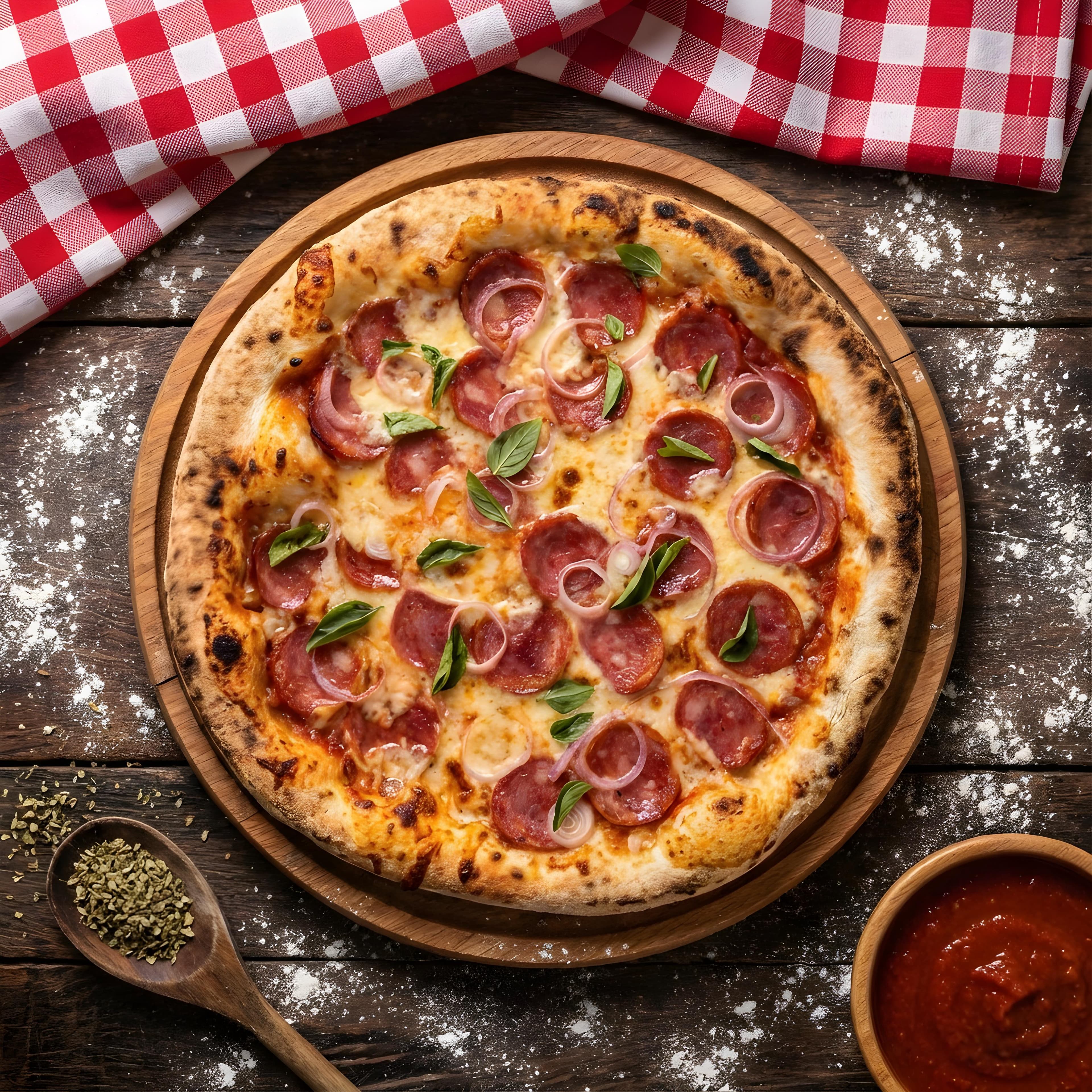 Pizza napoletana da Fratello Trattoria